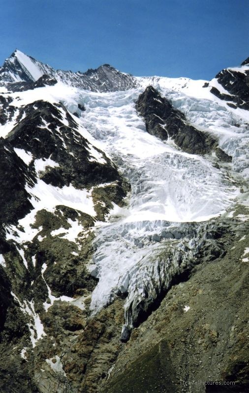 Saas Fee glacier mountain